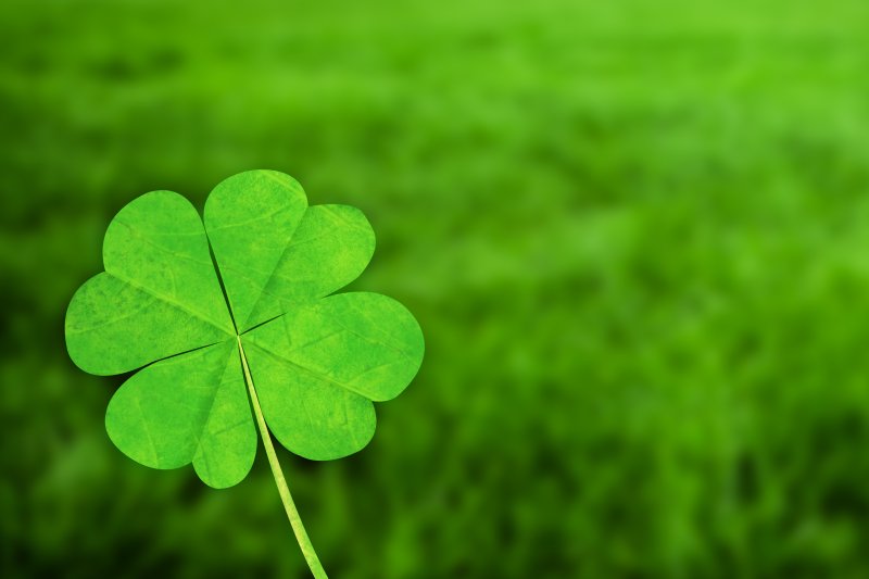 Четырёхлистный Клевер символ удачи
