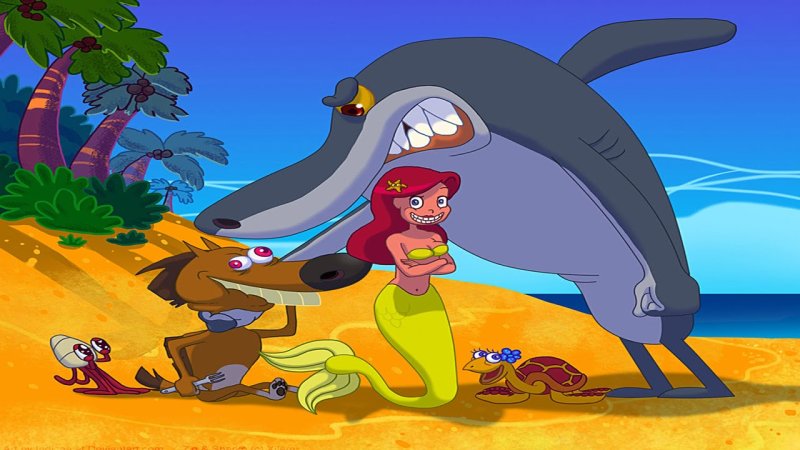 Мультфильм зиг и Шарко Русалка