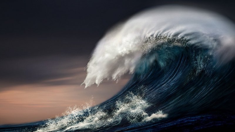 Океан ЦУНАМИ шторм