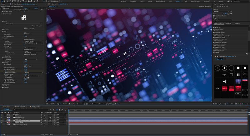After Effects 2021 Интерфейс