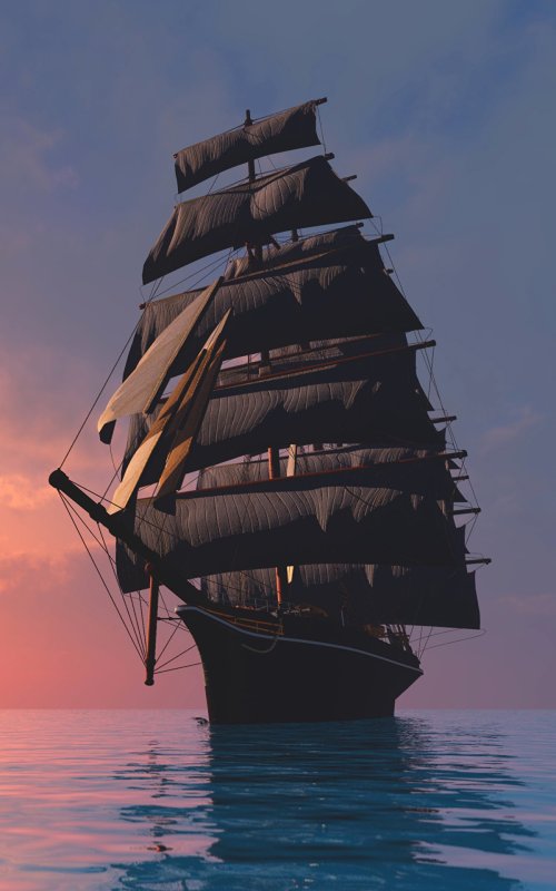 Красивый корабль