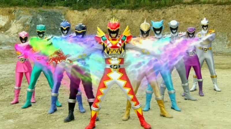 Могучие рейнджеры Дино заряд Карусель