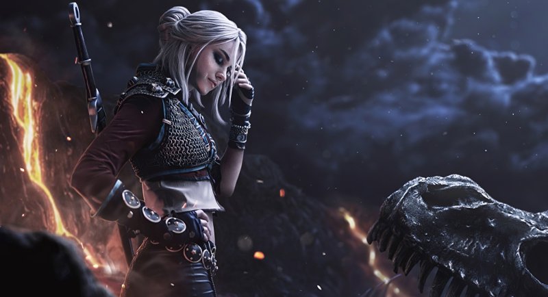 Цири Ведьмак косплей