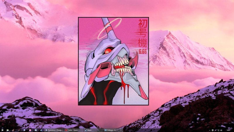 Евангелион ева 01 vaporwave