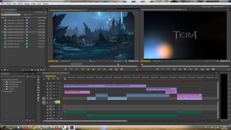 Интерфейс адобе премьер про