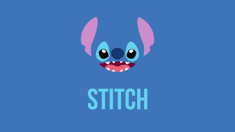 Стич картинки на чёрном фоне