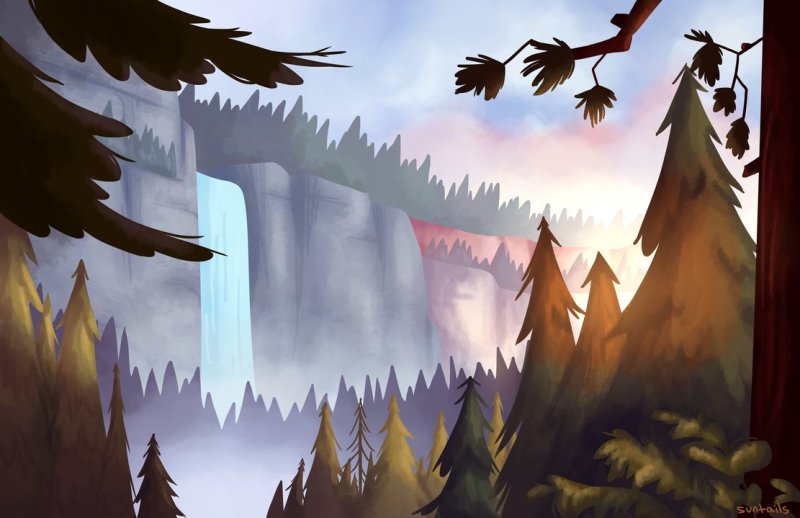 Гравити Фолз Бэкграунд