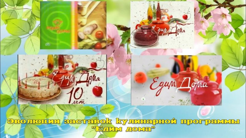 Заставка программы едим дома НТВ 2004-2018