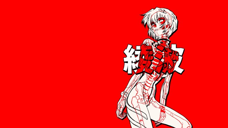 Аянами Рей Евангелион рабочий стол