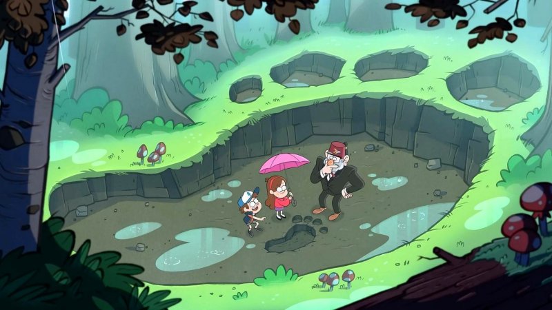 Гравити Фолз большой след