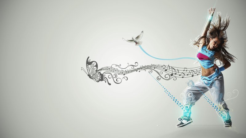 Девушка. Абстракция