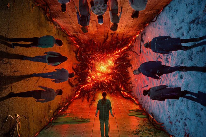 Очень странные дела 4 сезон Постер