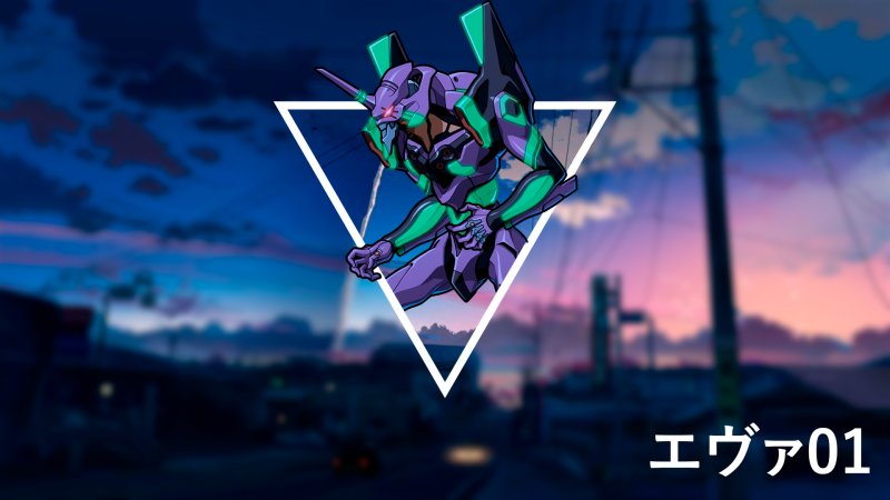 Аниме Евангелион 4к