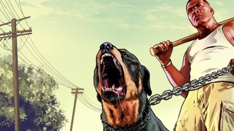 Франклин ГТА 5 арт с ЧОПОМ