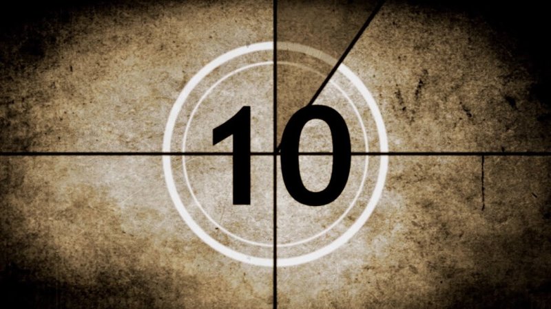 Обратный отсчет заставка