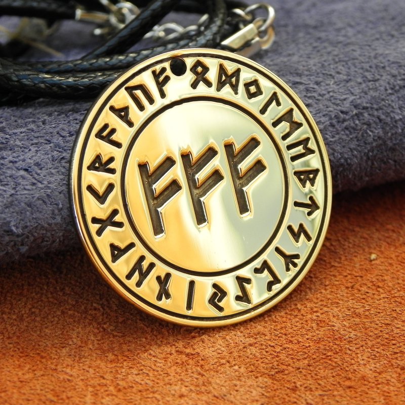 Талисман руна Феху тройная