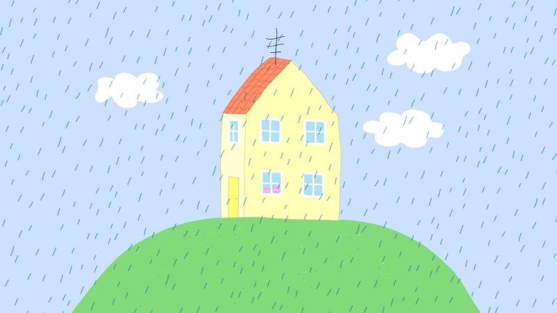 Свинка Пеппа дом в мультике