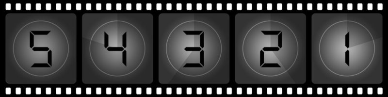 Обратный отсчет 5 4 3 2 1