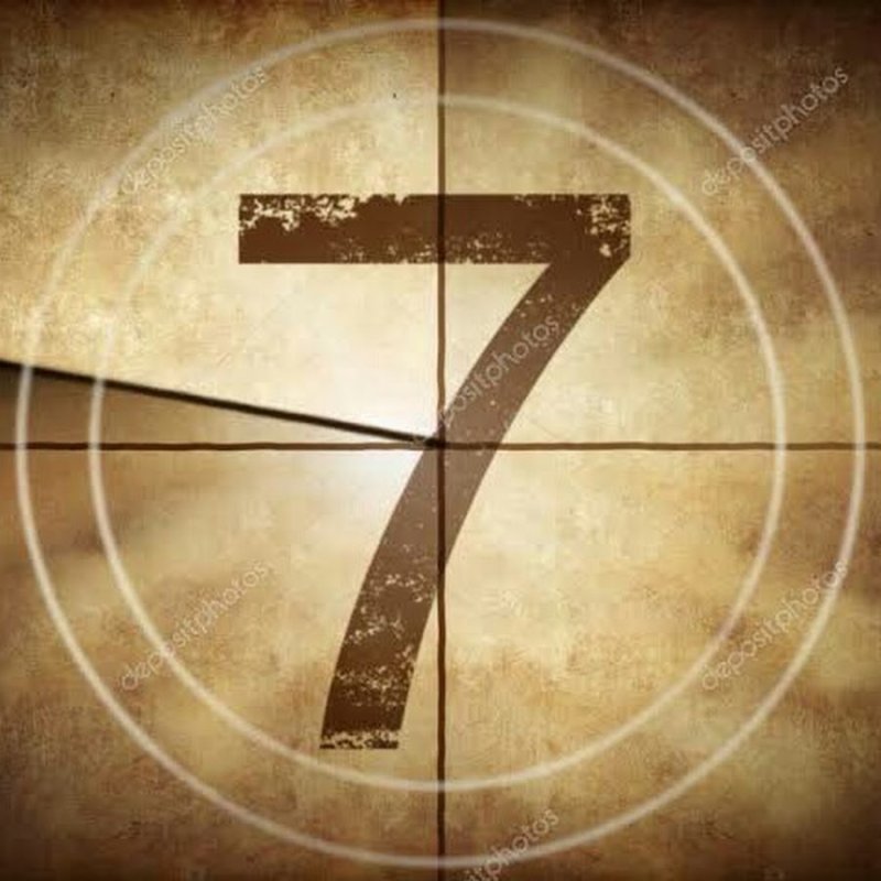 Цифра 7 обратный отсчет