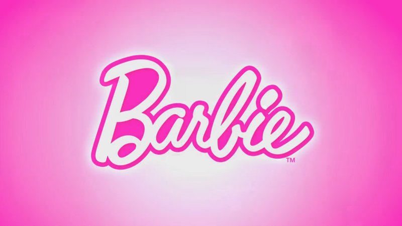 Розовая надпись Барби