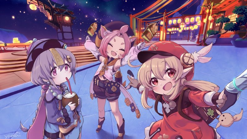 Аниме Геншин Импакт персонажи