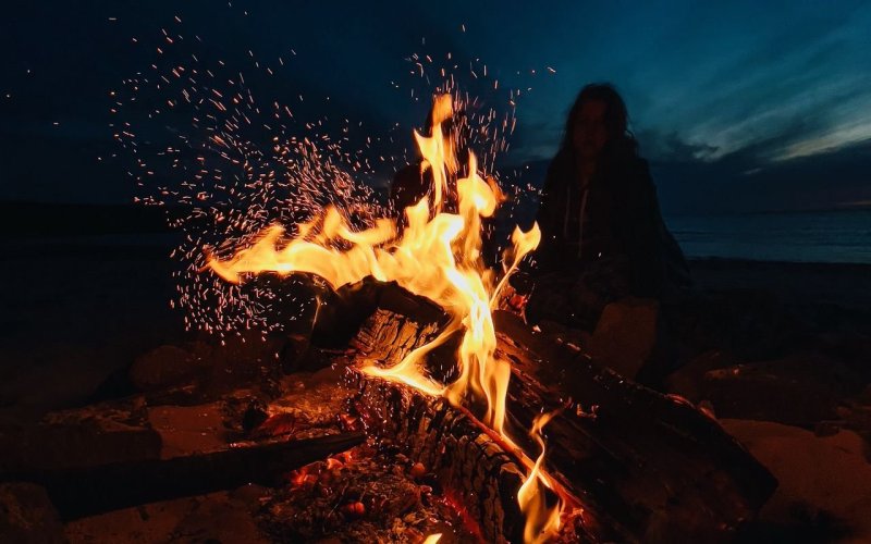Красивый костер