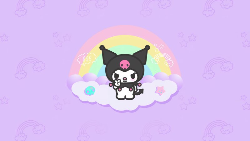 Kuromi hello Kitty обои