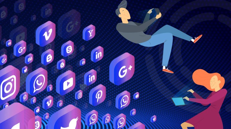 Социальные сети фон