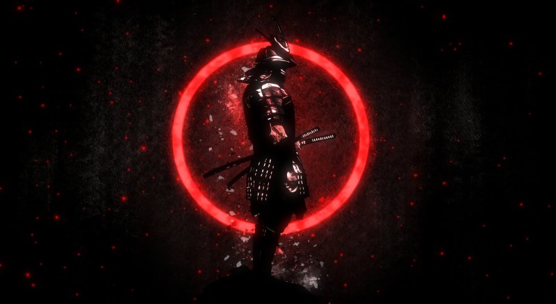 Фон для рабочего стола Самурай