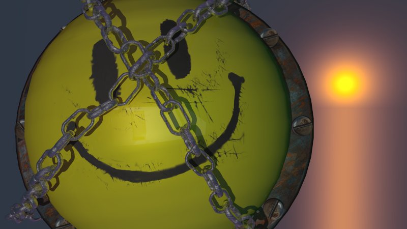 Шар на цепи