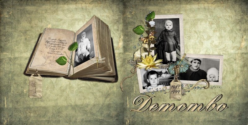 Обложка старинного альбома