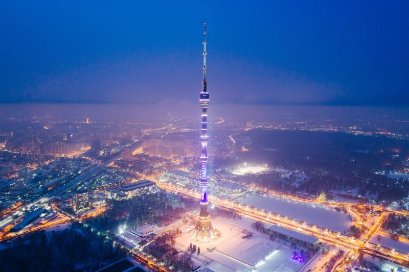 Останкинская телевизионная башня в Москве