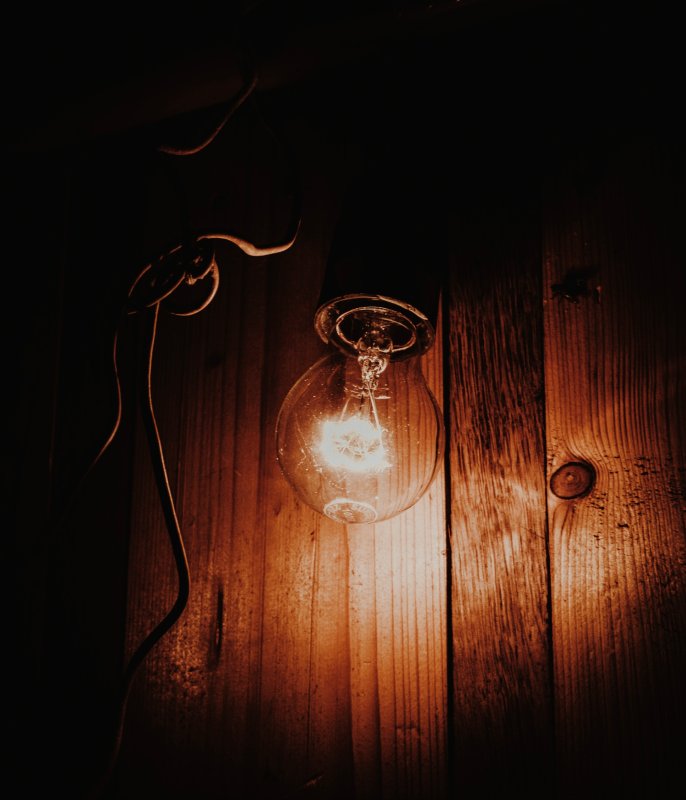 Обои лампочка