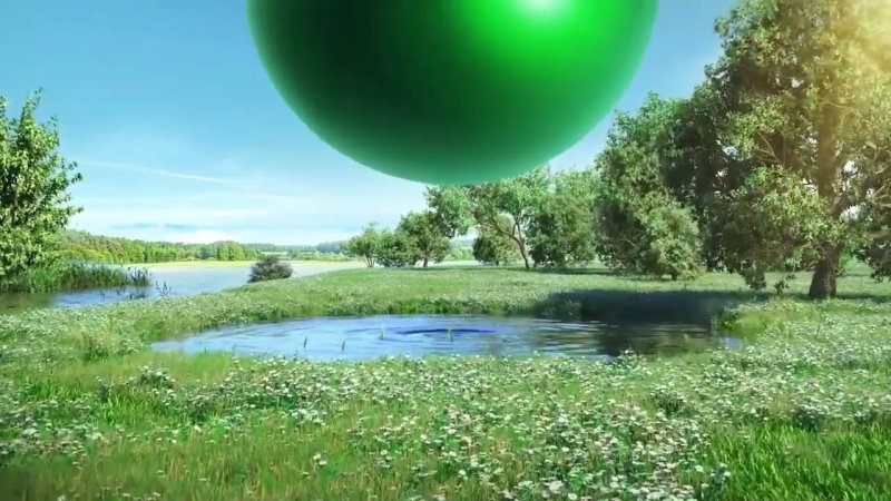 Зеленый шар НТВ