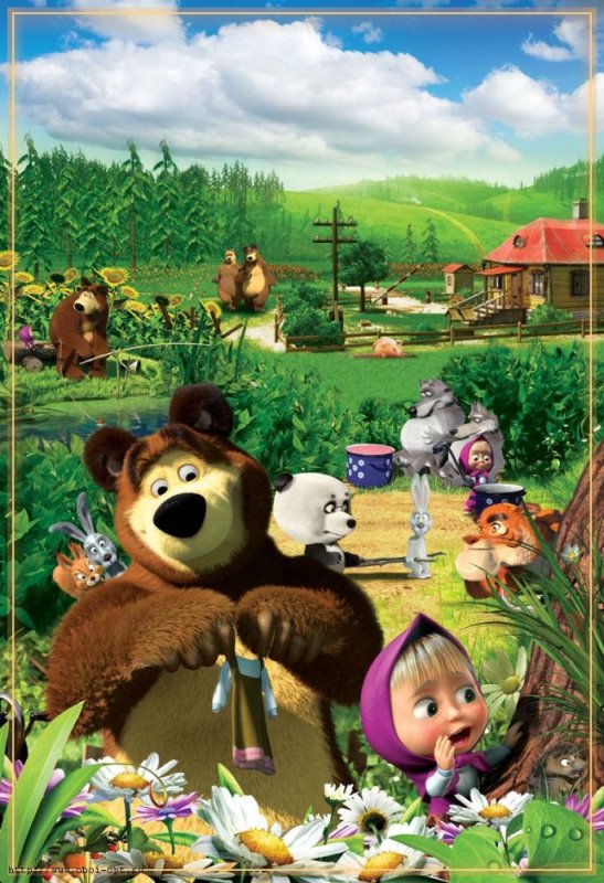 Мультфильмы для детей Машенька и медведь