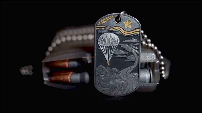 ВДВ на черном фоне