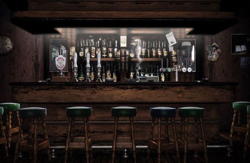 Барная стойка в пивбаре