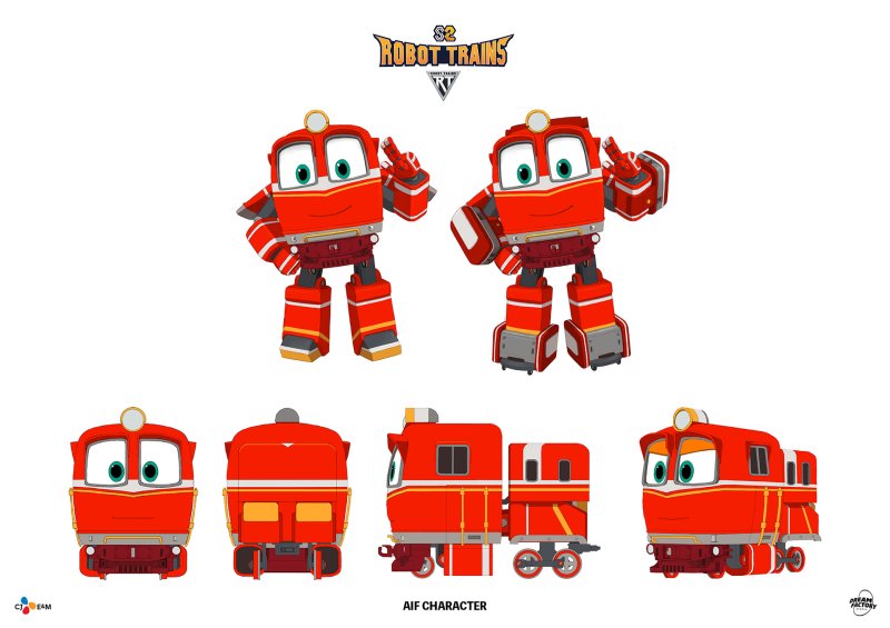 Роботы поезда герои Дюк