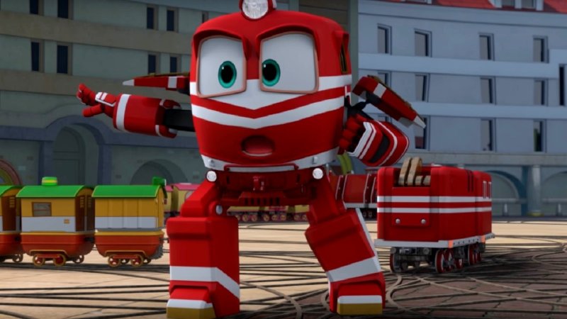 Мультик роботы поезда Кей и Дюк