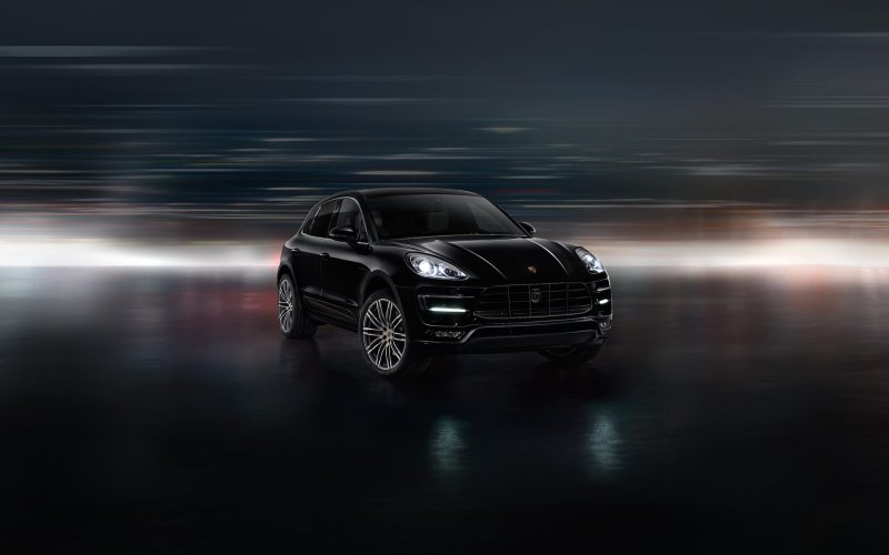 Porsche Macan Black Wallpaper