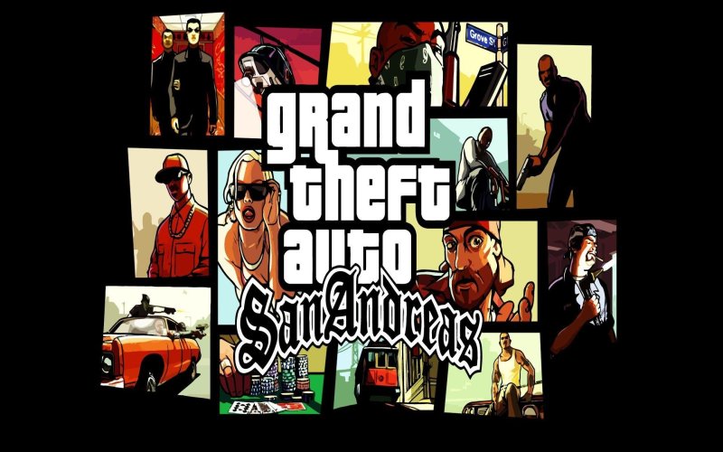 GTA San Andreas ps2 обложка