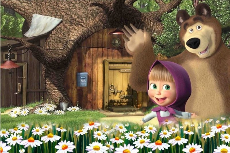 Маша и медведь в высоком качестве