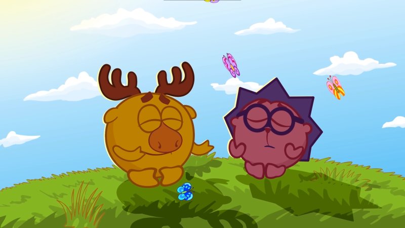 Смешарики Ёжик и Лосяш