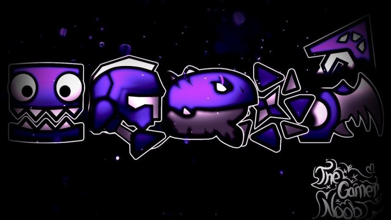 Шапка для ютуба Geometry Dash