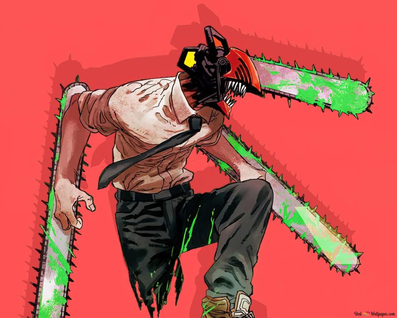 Человек бензопила Денджи арт