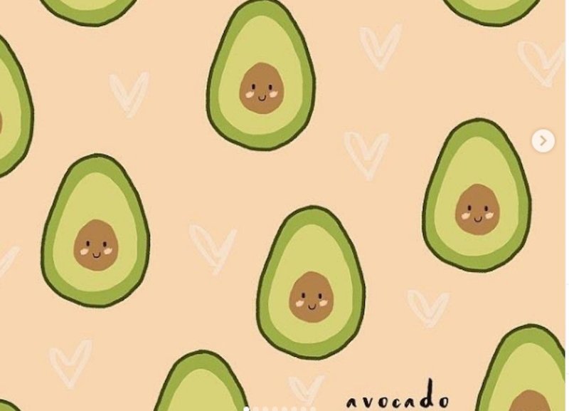 Обои с авокадо