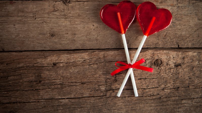 Романтические сердечки