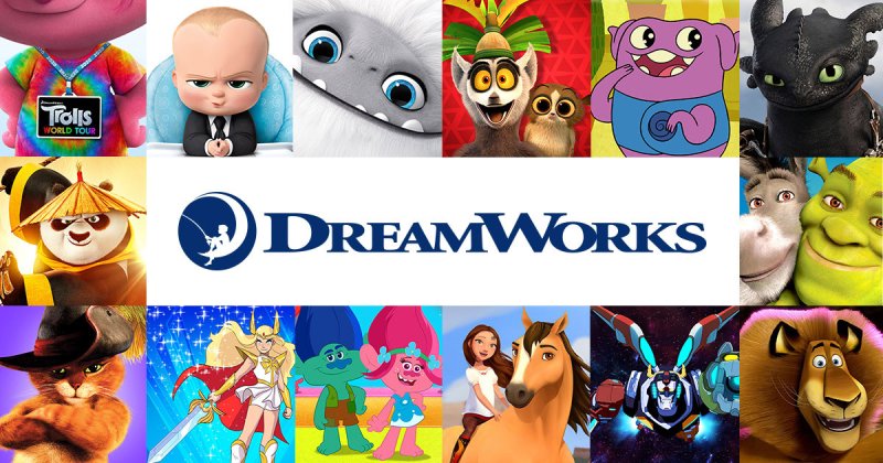 Логотипы мультфильмов Dreamworks
