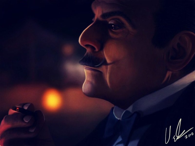 Агата Кристи арт Эркюль Пуаро