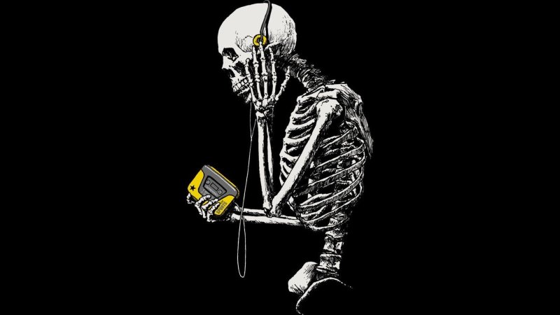 Обои скелет